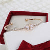 Women Gold Plated Butterfly/Bowknot Design Cuff Bracelet freeshipping - Tyche Ace