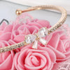 Women Gold Plated Butterfly/Bowknot Design Cuff Bracelet freeshipping - Tyche Ace