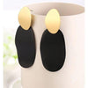 Women Golden Drop Geometric Black Long Hanging Earrings Retail freeshipping - Tyche Ace