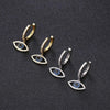 Women GoodLuck Rhinestone Studded Tiger Eye Crystal Eye Earrings freeshipping - Tyche Ace