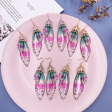 Load image into Gallery viewer, Women Handmade Magical Butterfly Simulation Wing Earrings freeshipping - Tyche Ace
