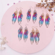 Load image into Gallery viewer, Women Handmade Magical Butterfly Simulation Wing Earrings freeshipping - Tyche Ace
