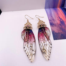 Load image into Gallery viewer, Women Handmade Magical Butterfly Simulation Wing Earrings freeshipping - Tyche Ace
