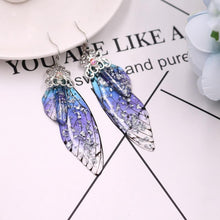 Load image into Gallery viewer, Women Handmade Magical Butterfly Simulation Wing Earrings freeshipping - Tyche Ace
