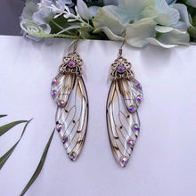 Load image into Gallery viewer, Women Handmade Magical Butterfly Simulation Wing Earrings freeshipping - Tyche Ace
