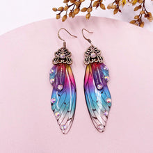 Load image into Gallery viewer, Women Handmade Magical Butterfly Simulation Wing Earrings freeshipping - Tyche Ace
