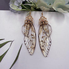 Load image into Gallery viewer, Women Handmade Magical Butterfly Simulation Wing Earrings freeshipping - Tyche Ace
