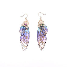 Load image into Gallery viewer, Women Handmade Magical Butterfly Simulation Wing Earrings freeshipping - Tyche Ace
