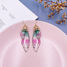 Load image into Gallery viewer, Women Handmade Magical Butterfly Simulation Wing Earrings freeshipping - Tyche Ace
