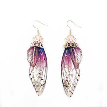 Load image into Gallery viewer, Women Handmade Magical Butterfly Simulation Wing Earrings freeshipping - Tyche Ace
