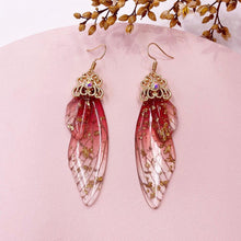 Load image into Gallery viewer, Women Handmade Magical Butterfly Simulation Wing Earrings freeshipping - Tyche Ace
