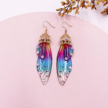 Load image into Gallery viewer, Women Handmade Magical Butterfly Simulation Wing Earrings freeshipping - Tyche Ace
