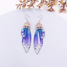 Load image into Gallery viewer, Women Handmade Magical Butterfly Simulation Wing Earrings freeshipping - Tyche Ace
