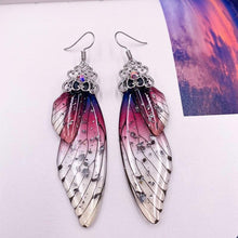 Load image into Gallery viewer, Women Handmade Magical Butterfly Simulation Wing Earrings freeshipping - Tyche Ace
