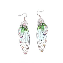 Load image into Gallery viewer, Women Handmade Magical Butterfly Simulation Wing Earrings freeshipping - Tyche Ace
