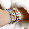 Women Handmade Weave Rope Multilayer Eye Shell Letter Beaded Charm Bracelet freeshipping - Tyche Ace