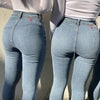 Women High Waist Stretch Skinny Washed Denim Jeans freeshipping - Tyche Ace
