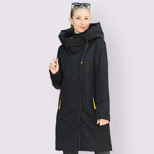 Load image into Gallery viewer, Women Hooded Thin Cotton Long Windproof Stylish Coat freeshipping - Tyche Ace
