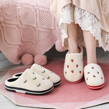 Load image into Gallery viewer, Women Indoor Warm Plush Embroidered Fruit Soft Non-slip Slippers freeshipping - Tyche Ace
