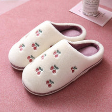 Load image into Gallery viewer, Women Indoor Warm Plush Embroidered Fruit Soft Non-slip Slippers freeshipping - Tyche Ace
