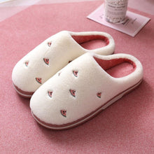 Load image into Gallery viewer, Women Indoor Warm Plush Embroidered Fruit Soft Non-slip Slippers freeshipping - Tyche Ace
