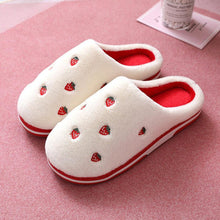 Load image into Gallery viewer, Women Indoor Warm Plush Embroidered Fruit Soft Non-slip Slippers freeshipping - Tyche Ace
