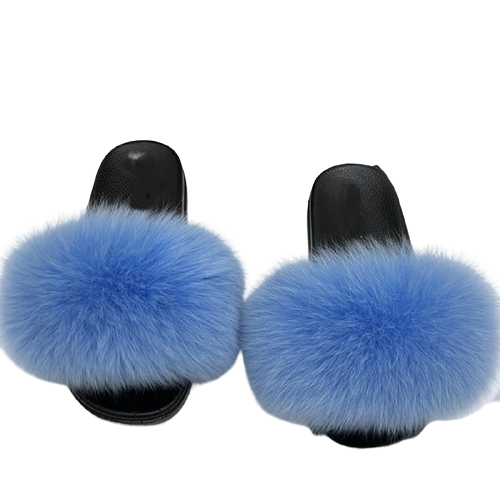 Women Indoor/Outdoor Faux Fur Fluffy Comfortable  Flip Flops freeshipping - Tyche Ace