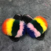 Women indoor/outdoor Luxury Plush Fluffy Faux Fur  Flip Flop Slippers freeshipping - Tyche Ace