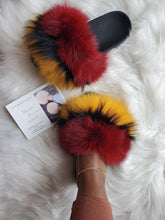 Load image into Gallery viewer, Women indoor/outdoor Luxury Plush Fluffy Faux Fur  Flip Flop Slippers freeshipping - Tyche Ace
