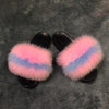 Women indoor/outdoor Luxury Plush Fluffy Faux Fur  Flip Flop Slippers freeshipping - Tyche Ace