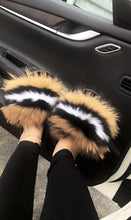 Load image into Gallery viewer, Women indoor/outdoor Luxury Plush Fluffy Faux Fur  Flip Flop Slippers freeshipping - Tyche Ace
