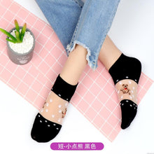Load image into Gallery viewer, Women Lace Soft  Sheer Silk Elastic Mesh Knit Frill Trim Socks freeshipping - Tyche Ace

