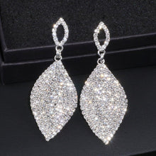 Load image into Gallery viewer, Women Large Rhinestone Teardrop Shape Crystal Earrings freeshipping - Tyche Ace
