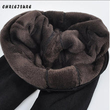 Load image into Gallery viewer, Women Large Size Winter High Waist Velvet Ankle-Length Stepped Foot Leggings freeshipping - Tyche Ace
