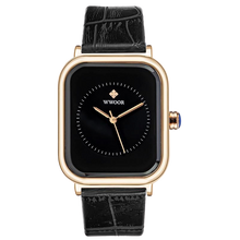 Load image into Gallery viewer, Women Leather Rectangle Minimalist  Quartz Wrist Watches freeshipping - Tyche Ace

