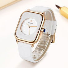 Load image into Gallery viewer, Women Leather Rectangle Minimalist  Quartz Wrist Watches freeshipping - Tyche Ace
