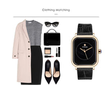 Load image into Gallery viewer, Women Leather Rectangle Minimalist  Quartz Wrist Watches freeshipping - Tyche Ace
