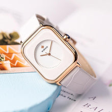 Load image into Gallery viewer, Women Leather Rectangle Minimalist  Quartz Wrist Watches freeshipping - Tyche Ace
