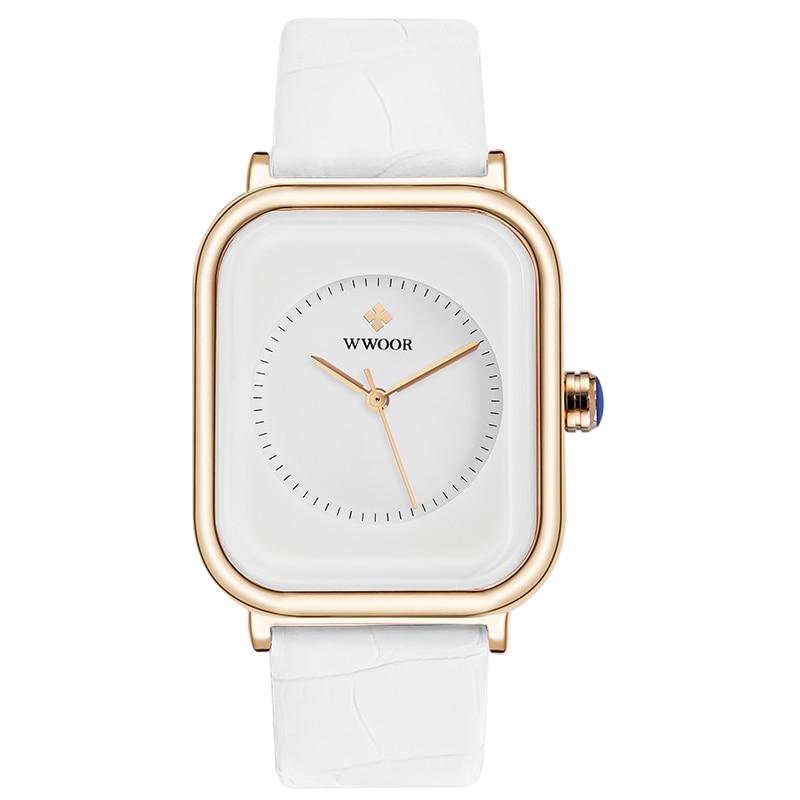 Women Leather Rectangle Minimalist  Quartz Wrist Watches freeshipping - Tyche Ace