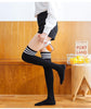 Women Long Warm Thigh High Striped Trim Top Stockings freeshipping - Tyche Ace