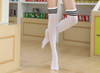Women Long Warm Thigh High Striped Trim Top Stockings freeshipping - Tyche Ace