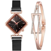 Load image into Gallery viewer, Women Magnet Buckle Gradient Colour Square Quartz Watches FREE + Shipping freeshipping - Tyche Ace
