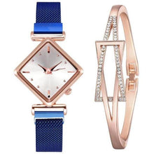 Load image into Gallery viewer, Women Magnet Buckle Gradient Colour Square Quartz Watches FREE + Shipping freeshipping - Tyche Ace
