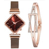 Women Magnet Buckle Gradient Colour Square Quartz Watches FREE + Shipping freeshipping - Tyche Ace