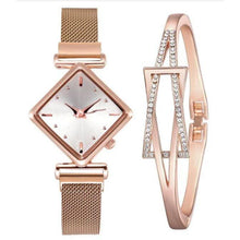 Load image into Gallery viewer, Women Magnet Buckle Gradient Colour Square Quartz Watches FREE + Shipping freeshipping - Tyche Ace
