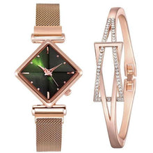 Load image into Gallery viewer, Women Magnet Buckle Gradient Colour Square Quartz Watches FREE + Shipping freeshipping - Tyche Ace
