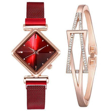 Load image into Gallery viewer, Women Magnet Buckle Gradient Colour Square Quartz Watches FREE + Shipping freeshipping - Tyche Ace
