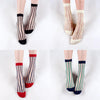 Women Mixed Fibre Lace Mesh Fishnet Transparent Socks freeshipping - Tyche Ace