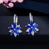 Women Multi Colour Cubic Zirconia Stud Earrings freeshipping - Tyche Ace