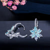 Women Multi Colour Cubic Zirconia Stud Earrings freeshipping - Tyche Ace